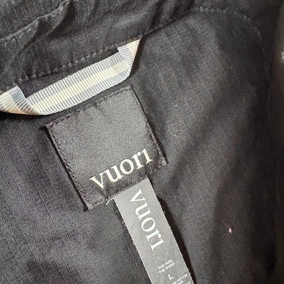 Vuori V527 Jacket Mens The Rise The Shine Large Black Stretch Ripstop Utility - Picture 3 of 7
